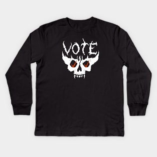 Death Metal Vote Monster Shirt Kids Long Sleeve T-Shirt